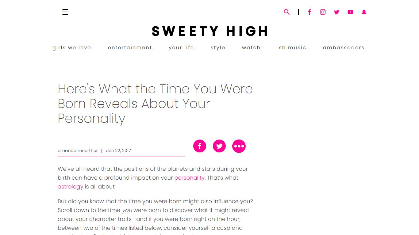 What Birth Time of Day Reveals About Your Personality - Sweety High